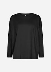 Soyaconcept basic long-sleeved blouse with round neck